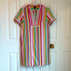 J. Crew Multicolor Striped Dress